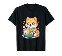 Kawaii Shiba Inu - Cuenco para Sushi en Estilo Pastel Camiseta