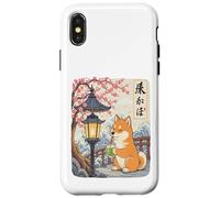 Kawaii Shiba Inu Matcha Boba Japonés Lindo Anime Perro Amante Carcasa para iPhone X/XS