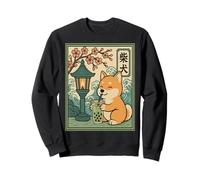 Kawaii Shiba Inu Matcha Boba Japonés Lindo Anime Perro Amante Sudadera