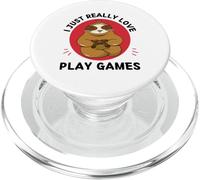 Kawaii Sloth Me Encanta Cute Play Games Lover PopSockets PopGrip para MagSafe