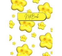 Kawaii Smiling Stars Composition Notebook: Aesthetic Wide Ruled Journal for Kids, Teens, and Pastel Lovers for school collage.