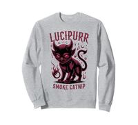 Kawaii Smoke Catnip LUCIPURR Cat Wizard Creepy Lucifer Witch Sudadera