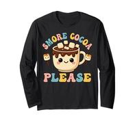 Kawaii Smore Hot Chocolate Marshmallow Campfire Vibes Manga Larga