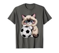 Kawaii Soccer Birman Just Girl Who Love Cats Score Club Camiseta
