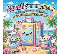 Kawaii Sommerferien: Mein großes Ausmalbuch voller süßer Reisen & gemütlicher Momente - perfekt auf Reisen, bei Wartezeiten & für entspannte Zeit zu Hause (für Kinder ab 7 Jahren)