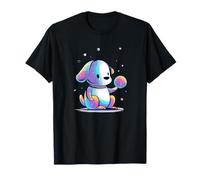 Kawaii Space Dog Cosmic Galaxy Puppy Fantasy Camiseta