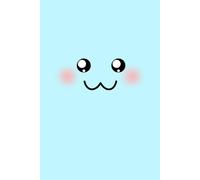 Kawaii Sparkle and Smile Blue Notebook | College Ruled | 120 Pages: Cute Happy Face Composition Book for School, Work & Daily Notes | Girls Stationery