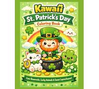 Kawaii St. Patrick’s Day Coloring Book: Cute Shamrocks, Lucky Animals, Sweet Leprechauns & Cozy Holiday Pages for Kids, Teens, and Adults (Holiday Kawaii Coloring Books)