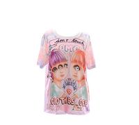 Kawaii-Story T-16 Twins Monster Girl Funky Camiseta Lolita Harajuku Japón Pastel Goth