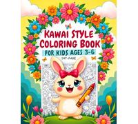 Kawaii Style Coloring Book for Kids Ages 3-6: 147 Cute and Easy Coloring Pages with Adorable Animals, Big Simple Designs, and Bold Lines for Toddlers and Preschoolers