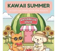 Kawaii Summer: A Cozy Coloring Book for Adults with Adorable Summer Scenes and Animal Friends