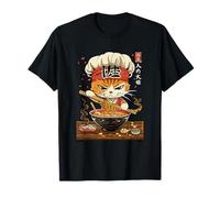 Kawaii Sushi Chef Gato Comida Japonesa Hombres Mujeres Niños Camiseta