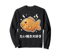 Kawaii Taiyaki Amante Japonés Calle Comida Pescado Pastelería Arte Sudadera
