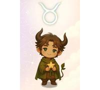 Kawaii Taurus with Chibi Boy: Lined Notebook | Cute Astrology Gift | Zodiac Taurus Journal for Writing and Drawing