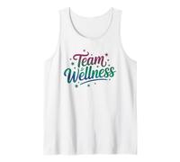 Kawaii TEAM WELLNESS Squad Yoga Advocate, entrenador físico y relajante Camiseta sin Mangas