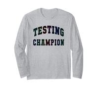 Kawaii Testing Champion Test Day Teacher Bruh Math ELA Squad Manga Larga