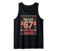 Kawaii This MY 67 Christmas Jersey Humor Gen Alpha Z Slay Camiseta sin Mangas
