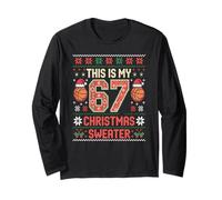 Kawaii This MY 67 Christmas Jersey Humor Gen Alpha Z Slay Manga Larga