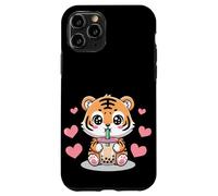 Kawaii Tiger Boba Lover Illustration Carcasa para iPhone 11 Pro