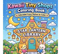 Kawaii Tiny Shops Coloring Book: Adorable Cozy Stores to Color for Kids, Teens, and Adults: Cute Shop Scenes, Whimsical Storefronts, and Bold Easy Coloring Pages (Kawaii Cozy Coloring Books)
