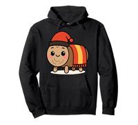 Kawaii Tió de Nadal Gráfico de Navidad Catalán Español Sudadera con Capucha