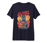 Kawaii Todo EL Ramen Importa Gato Mamá Ramen Pasivamente Papá Camiseta Premium