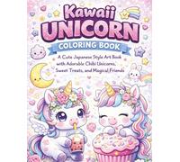 Kawaii Unicorn Coloring Book for Kids Ages 4-8: A Cute Japanese Style Art Book with Adorable Chibi Unicorns, Sweet Treats, and Magical Friends - Fun Girls Activity Pages