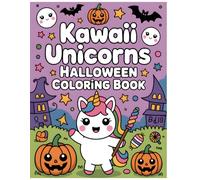 Kawaii Unicorns Halloween Coloring Book: Cute and Spooky Fun Coloring Pages with Unicorns, Pumpkins, Candy & Bats | Perfect for Kids Ages 4-8 (Magical Halloween Fantasy Collection)