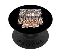 Kawaii va a Terapia con mi Peluche de Apoyo Emocional PopSockets PopGrip Adhesivo