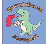 Kawaii Valentines Day colouring book
