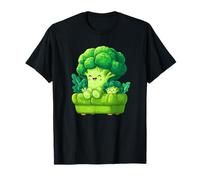 Kawaii Veggie Couch Brócoli Padre E Hijo Camiseta