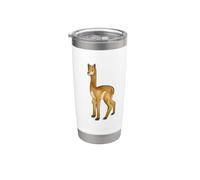Kawaii Vicuna Vaso térmico de acero inoxidable de doble pared