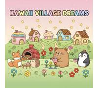 Kawaii Village Dreams: A Cute & Cozy Animal Coloring Book for All Ages