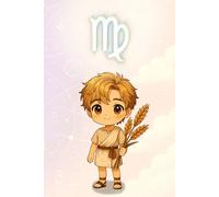 Kawaii Virgo with Chibi Boy: Lined Kawaii Notebook | Cute Virgo Zodiac Journal for Writing and Drawing
