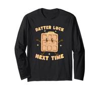 Kawaii Waffle Batter Luck Next Time Juego de Palabras Manga Larga