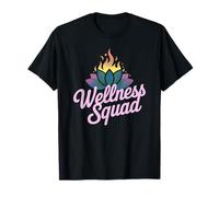 Kawaii WELLNESS SQUAD Grupo de Entrenamiento Yoga Terapeuta Práctica Camiseta