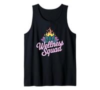 Kawaii WELLNESS SQUAD Grupo de Entrenamiento Yoga Terapeuta Práctica Camiseta sin Mangas