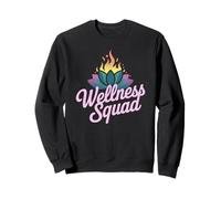 Kawaii WELLNESS SQUAD Grupo de Entrenamiento Yoga Terapeuta Práctica Sudadera