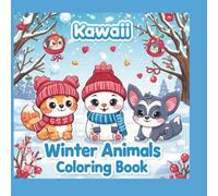 Kawaii Winter Animals Coloring Book