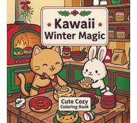 Kawaii Winter Magic - Cute Cozy Coloring Book:Malbuch für Erwachsene & Teens: mit süßen Kawaii-Motiven zum Ausmalen: Indoor Moments, Funny Outdoor ... Stress Relief, Hygge-Vibes & niedliche Tiere
