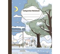 Kawaii Winter Wonderland Composition Notebook: Cute Aesthetic Pastel Journal with Cozy Animal Characters - Wide Ruled Lined Paper for School, Writing, and Daily Notes