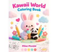 Kawaii World Coloring Book: Super Cute Animals, Food & Fun Characters in Adorable Kawaii Style | Easy Coloring Book for Kids & Beginners
