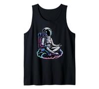 Kawaii Yoga Astronauta Bienestar Tai Chi Meditación Yoga Camiseta sin Mangas