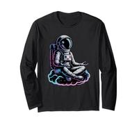 Kawaii Yoga Astronauta Bienestar Tai Chi Meditación Yoga Manga Larga