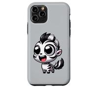 Kawaii Zebra Lindo Safari Chibi Animal Cartoon Carcasa para iPhone 11 Pro