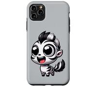 Kawaii Zebra Lindo Safari Chibi Animal Cartoon Carcasa para iPhone 11 Pro Max