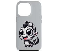Kawaii Zebra Lindo Safari Chibi Animal Cartoon Carcasa para iPhone 13 Pro