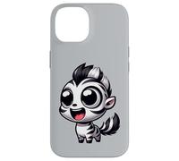 Kawaii Zebra Lindo Safari Chibi Animal Cartoon Carcasa para iPhone 14