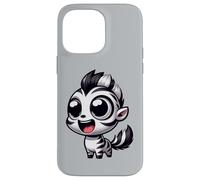 Kawaii Zebra Lindo Safari Chibi Animal Cartoon Carcasa para iPhone 14 Pro Max