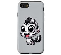 Kawaii Zebra Lindo Safari Chibi Animal Cartoon Carcasa para iPhone SE (2020) / 7 / 8